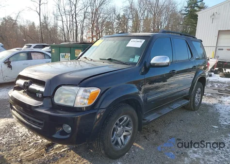 2007 Toyota Sequoia Limited V8 z USA, uszkodzony, nr VIN 5TDBT48A07S292647